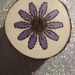 Wood burned coasters